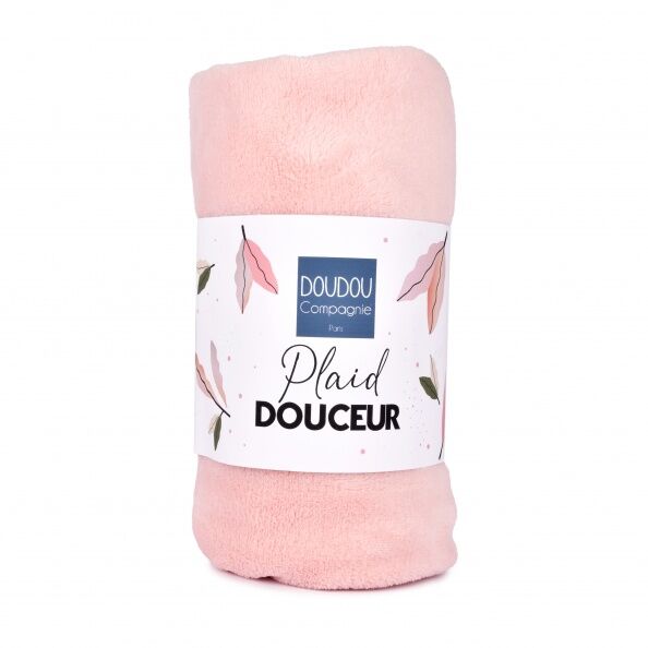  - couverture plaid polaire rose 70 x100 cm 
